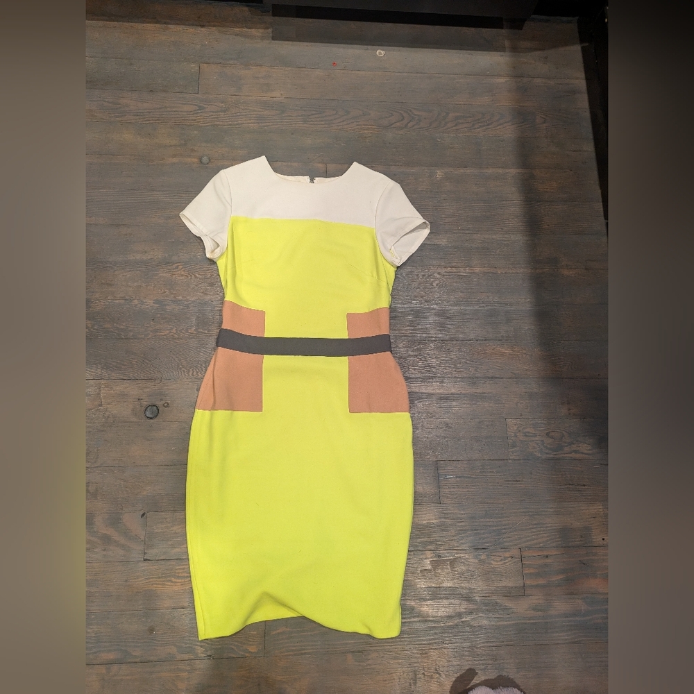 Colorblock Short Sleeve Dress